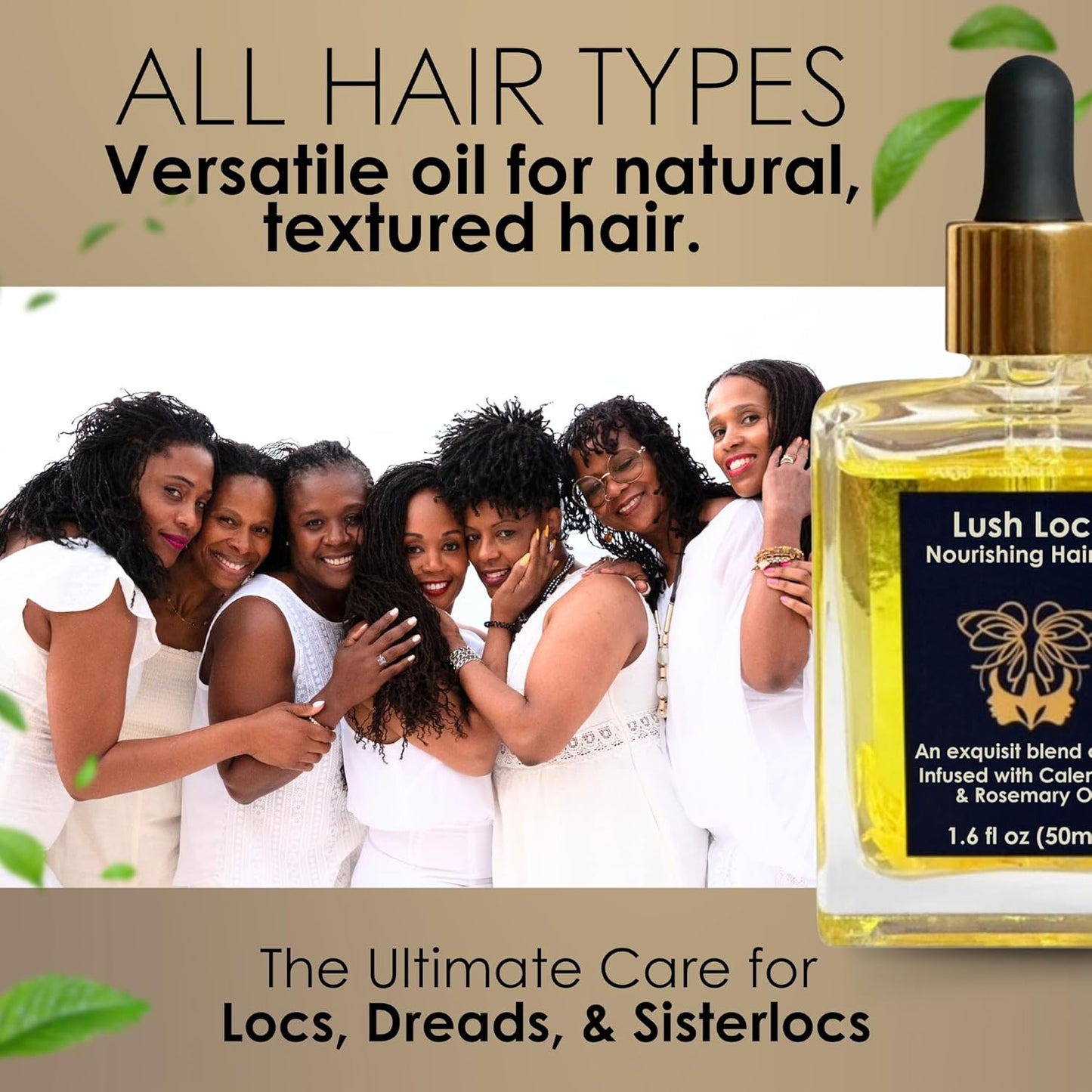 NVLX LABS Rosemary Hair Oil (1.6 Oz) | Peppermint, Tea Tree & Lemongrass Blend | Lightweight Hair & Scalp Oil for Locs, Dreads, Sisterlocs | Vegan, Organic Hair Care Gift for Women & Men
