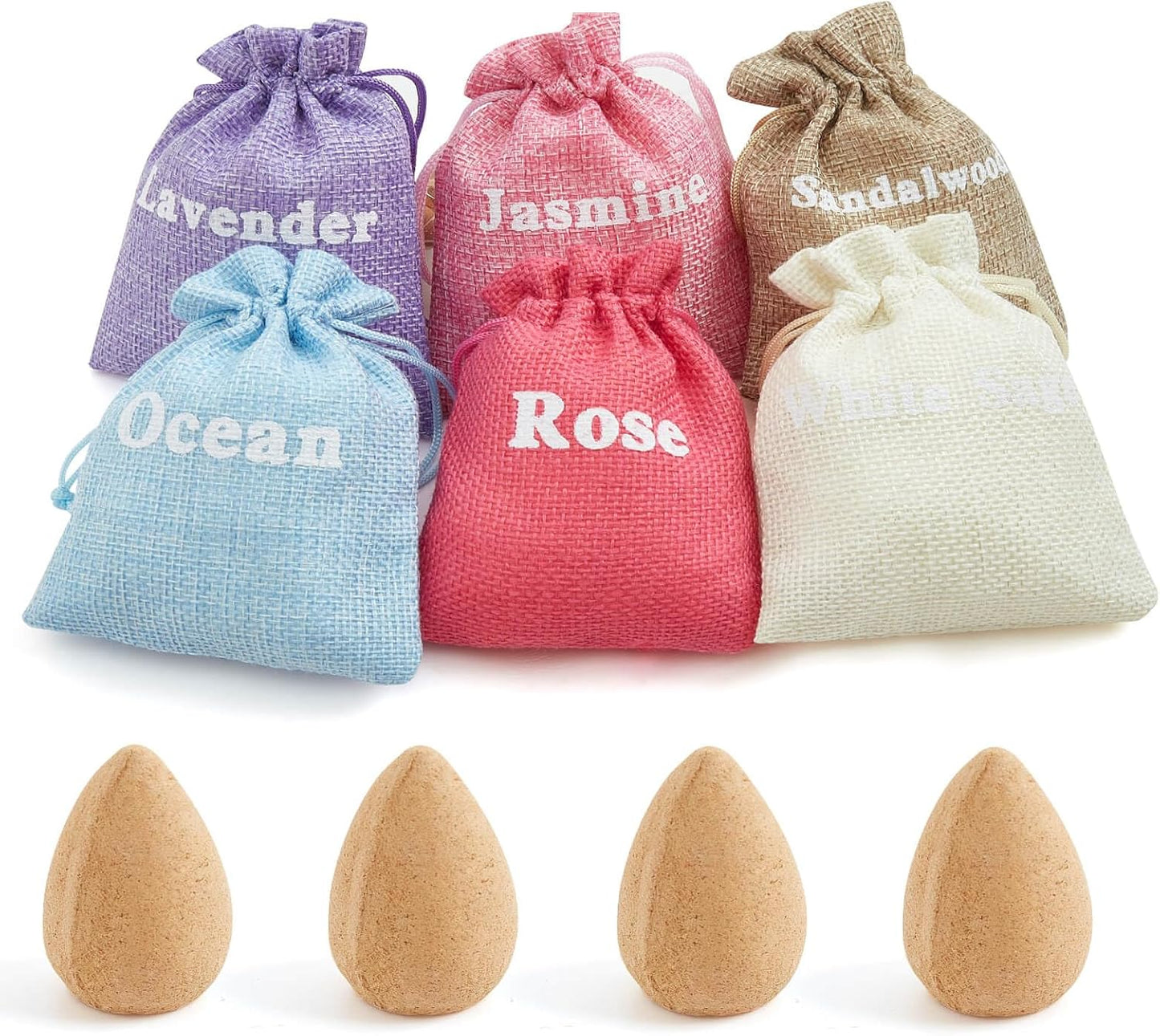 Backflow Incense Cones for Waterfall - Set of 6 Waterfall Incense Cones Lavender Jasmine Ocean Sandalwood White Sage Rose (Magic Hour)- Long Lasting Aroma for Positivity & Pure Air