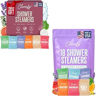 Cleverfy Shower Steamers Aromatherapy for Women and Men – 6 x 18 Pack