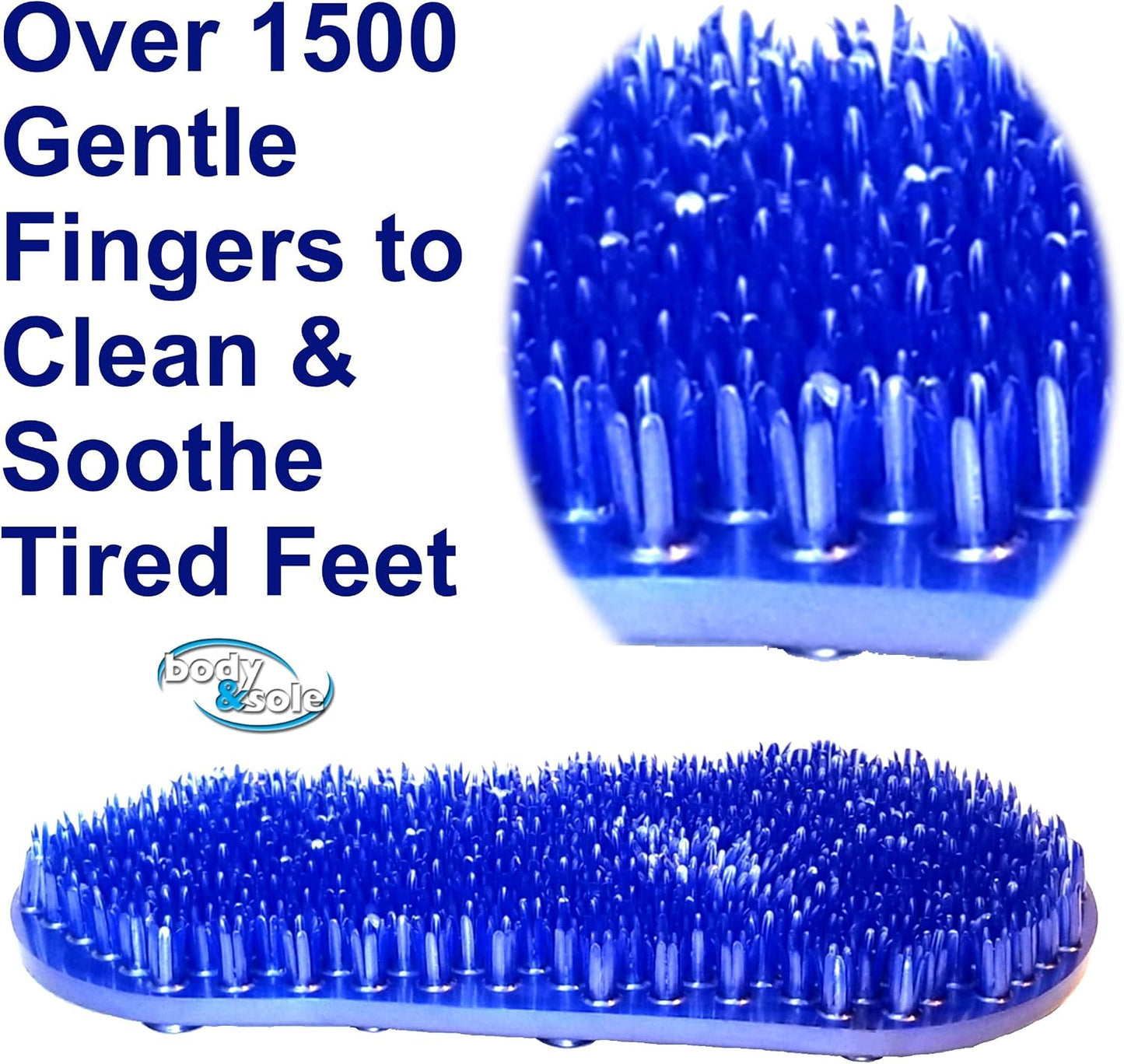 Soapy Soles Foot Scrubbing Pad & Massager, Pearl Blue