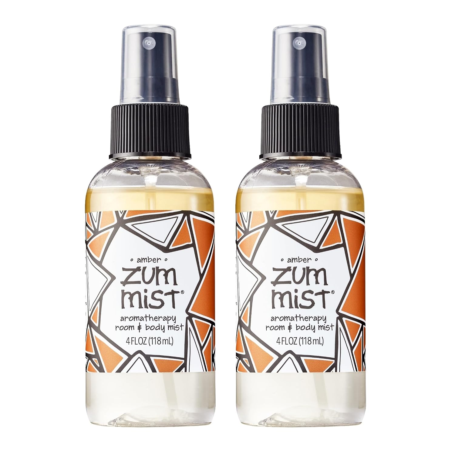 Zum Indigo Wild Mist Room & Body Spray - Aromatherapy Essential Oil Spray - Natural Body Mist & Room Spray - Amber Scent - 4 fl oz (2 Pack)