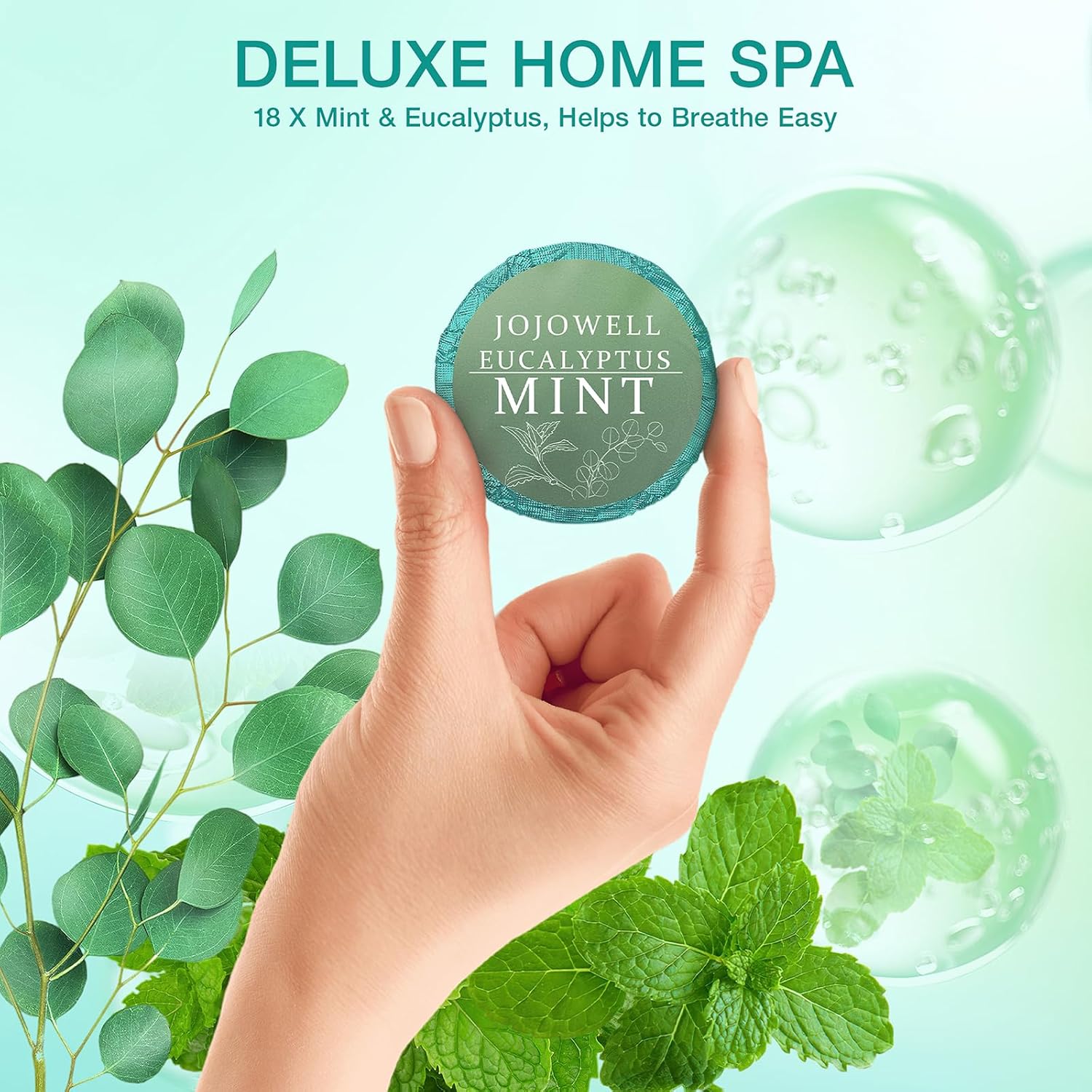 Shower Steamers Aromatherapy 18 Pack - Eucalyptus for Shower, Birthday Gifts for Women Men, Fathers Day Gift for Dad Husband from Wife Daughter, Nasal Relief Self Care Spa Gifts, Eucalyptus & Mint