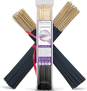 Lavender Incense Sticks 11" - 1 Bundle 85 to 100 Sticks - Smooth and Clean Long Burn Time, 45 to 60 Minutes.