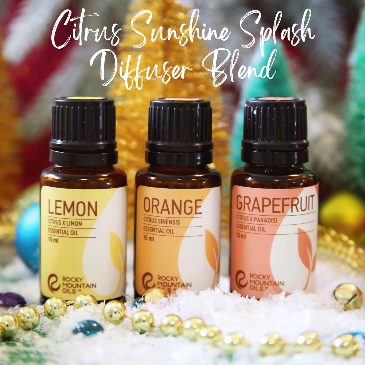 Rocky Mountain Oils - Tangerine - 15 ml - Natural Essential Oil - Aromatherapy Oils for Diffuser and Topical - Relaxing Essential Oils