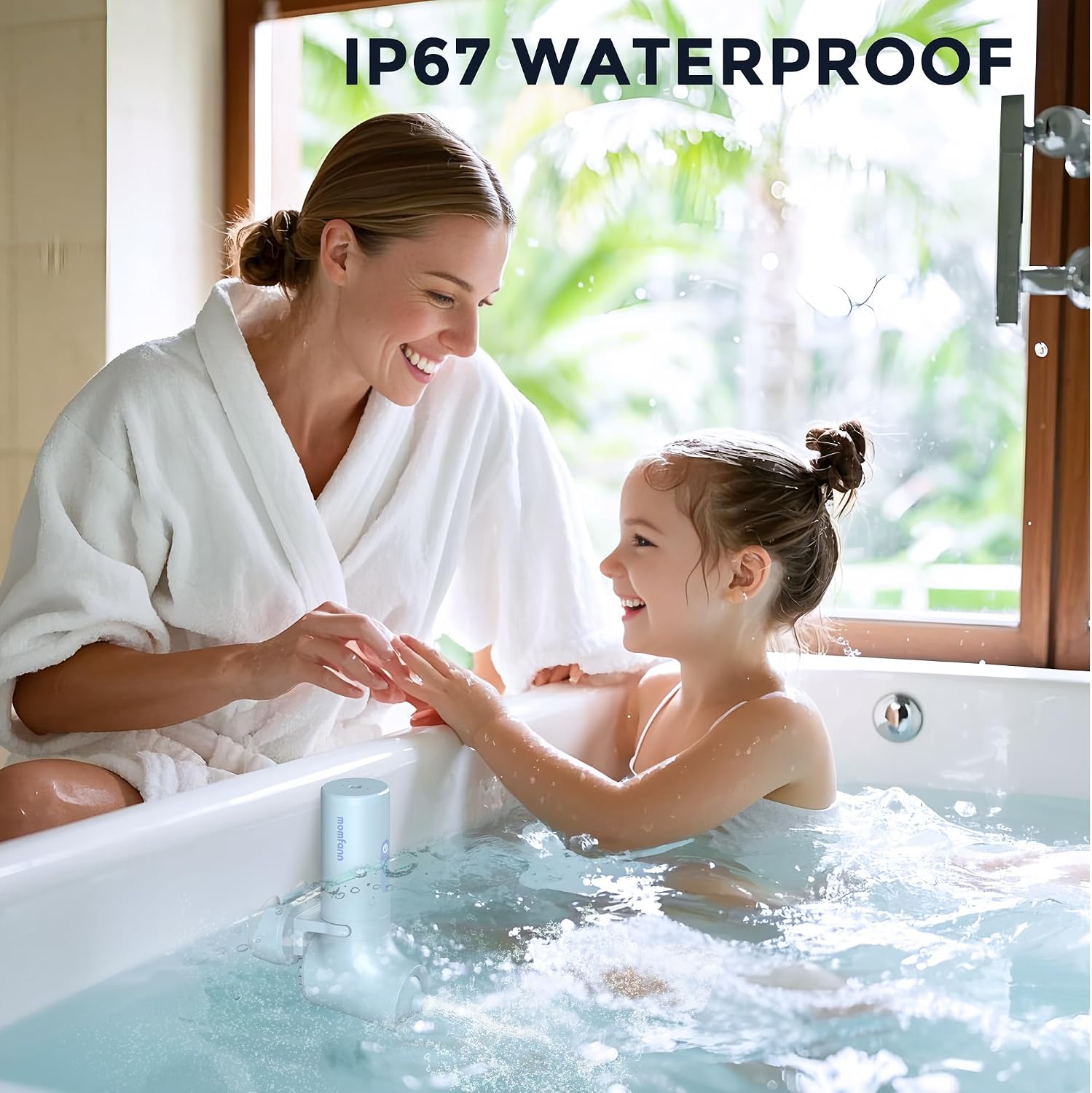 MOMFANN Bath Jets for Tub, Portable Jet Spa for Bathtub, Bubble/Jet Mode, 3-Level Adjustable, Idea Gift Bath Spa for Gifts for Women