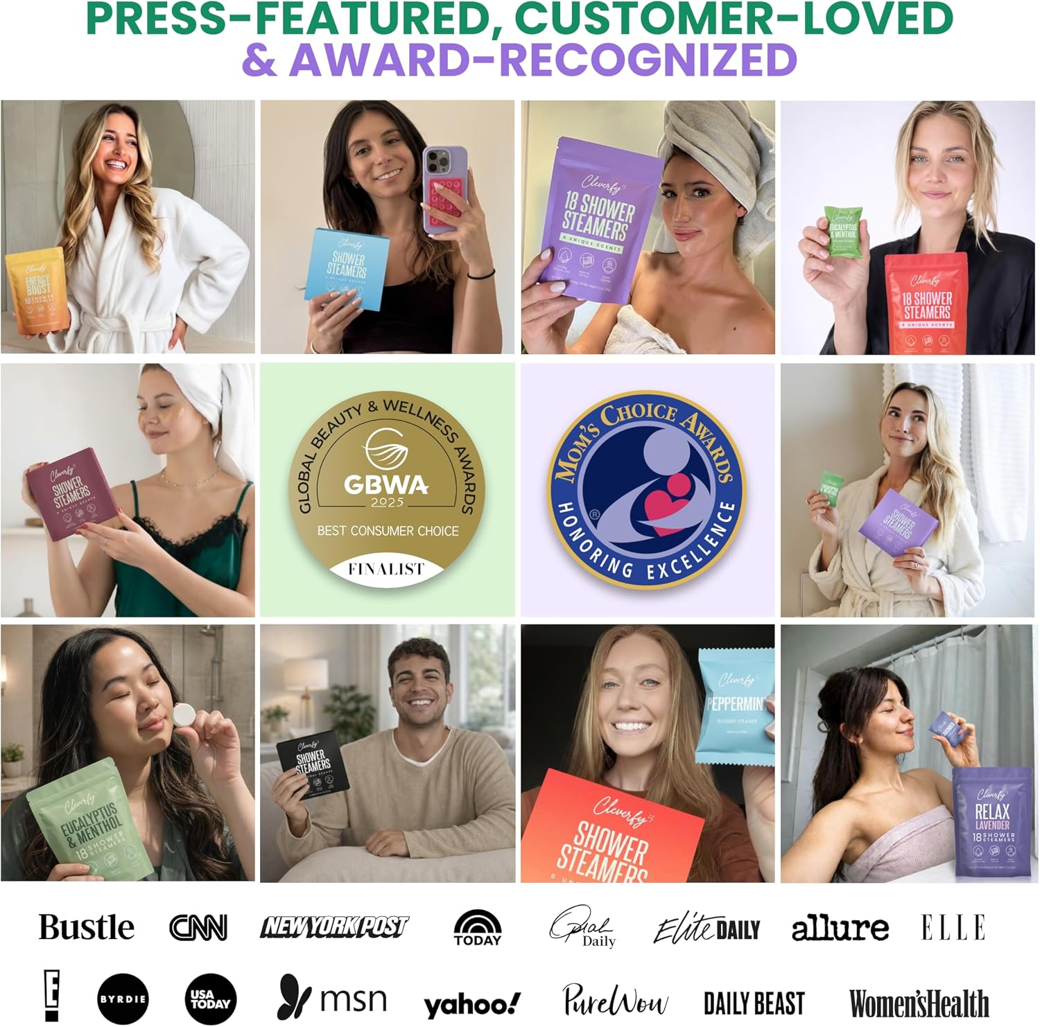Cleverfy Shower Steamers Aromatherapy - Birthday Gifts for Women, Mom, Wife, Grandma, Her, Best Friend, Daughter, Sister, Teens & Girlfriend - 18 Tablets