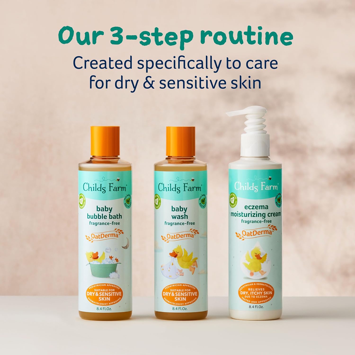 Childs Farm, OatDerma Bubble Bath, Fragrance-Free, Gently Cleanses and Soothes, Suitable for Newborns with Dry, Sensitive Skin, 8.4 Fl Oz