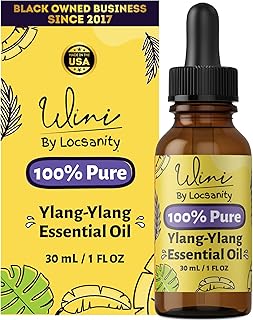 WINI by Locsanity Ylang-Ylang Essential Oil with Glass Dropper | 100% Pure & Natural Ylang-Ylang Diffuser Oil | Premium Grade Essential Oils for Skin Care, Aromatherapy, Hair & Scalp, Massage | 30ml