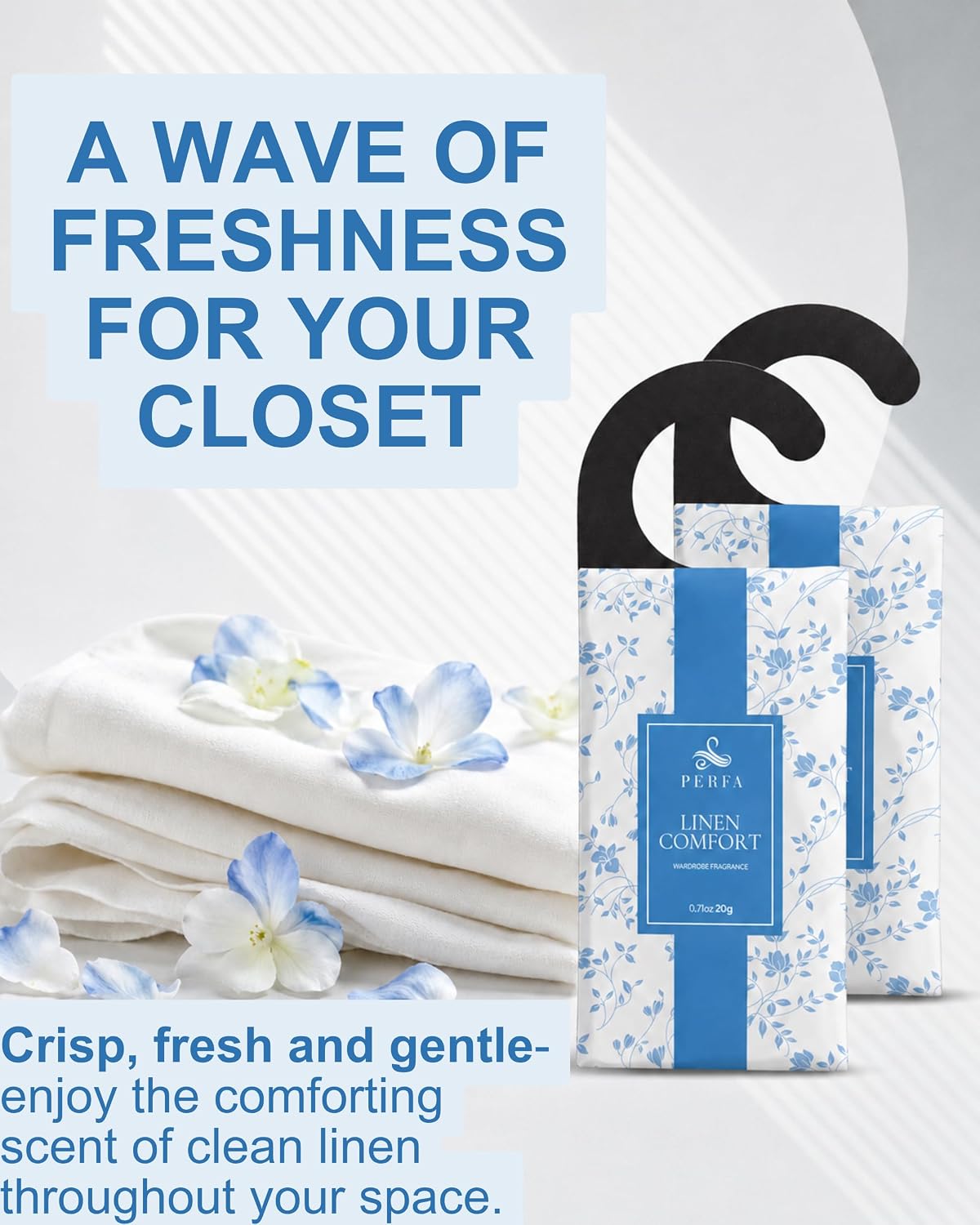 12 Packs Large Closet Deodorizer for Women - Linen Odor Absorber by Perfa