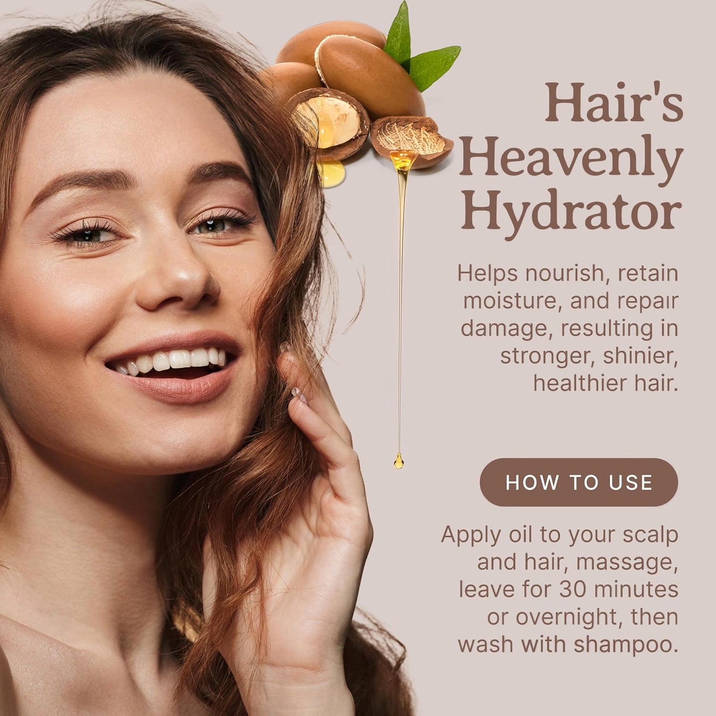 Bella Terra Oils - Argan Oil 8 oz - Pure Moroccan Elixir, Enhances Shine in Hair, Deeply Nourishes Skin