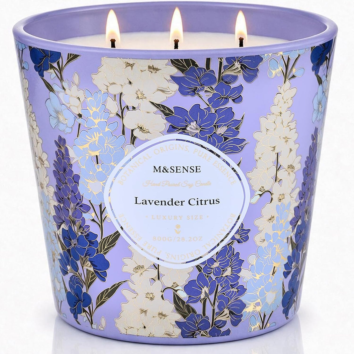 M&SENSE Lavender Citrus Scented Candle