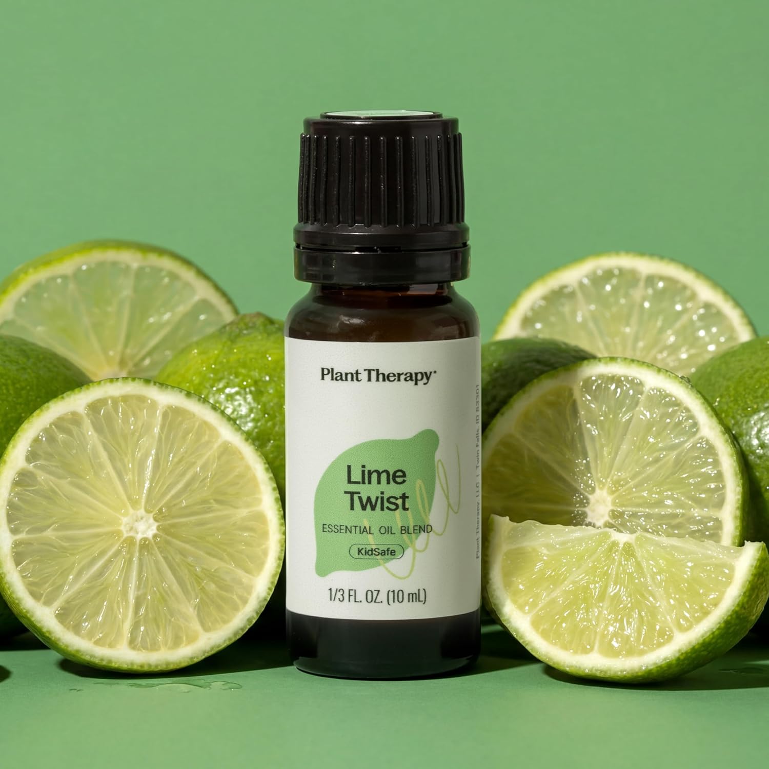 Plant Therapy Lime Twist Summer Essential Oil Blend 10 mL (1/3 oz) Lively & Energetic, Mood-Boosting Sweet Citrus, Sets an Upbeat, Positive Atmosphere