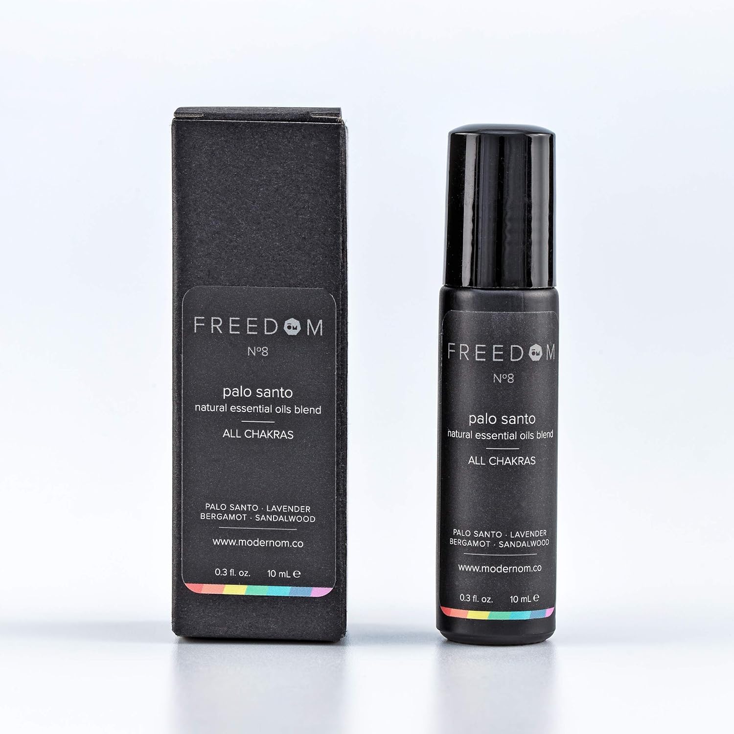 Modern ŌM Unisex Palo Santo Essential Oils Roll On | Hand Blended Scent with Palo Santo, Sandalwood, Lavender, Bergamot, and Jojoba | 100% Natural, Vegan, Sulfate Free, Relaxes & Uplifts | Made in USA