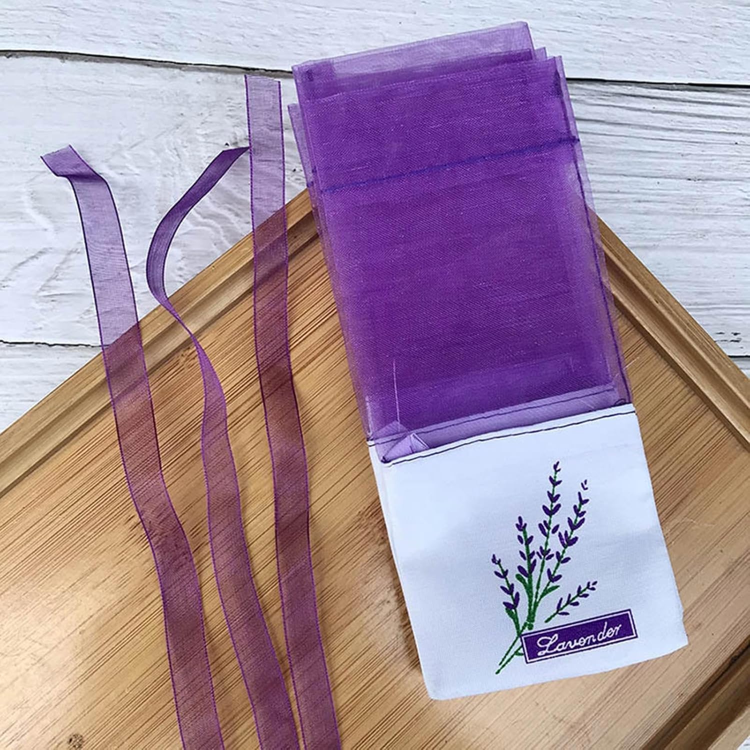 20 PCS Purple Empty Lavender Sachets Bags for Drawers and Wardrobes Closet Freshener Scents Dried Lavender Flower Sachets