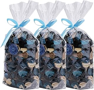 Yesland 3 Pack Potpourri Bag, Ocean Scent Fresh Perfume Sachet of Dried Flower Petals, Perfect Bowl and Vase Decorative Filler for Home & Office, 5oz (Blue)
