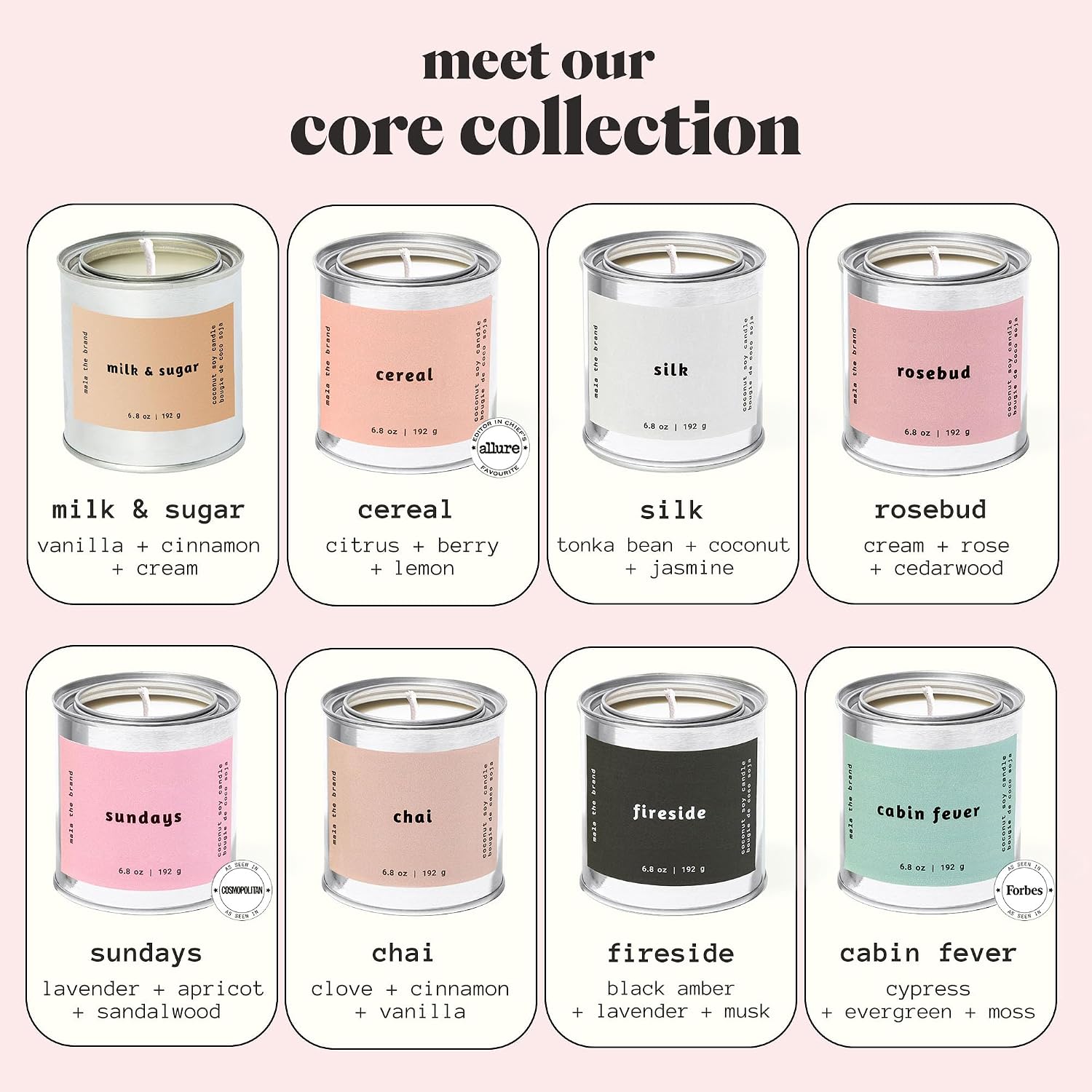 MALA Chai Clove Cinnamon & Vanilla Candle for Home – Aromatherapy Scented Candle – Vegan Soy – 45 Hour Clean Burn – Organic Non Toxic Candles – Cozy Room Decor – 6.8 oz