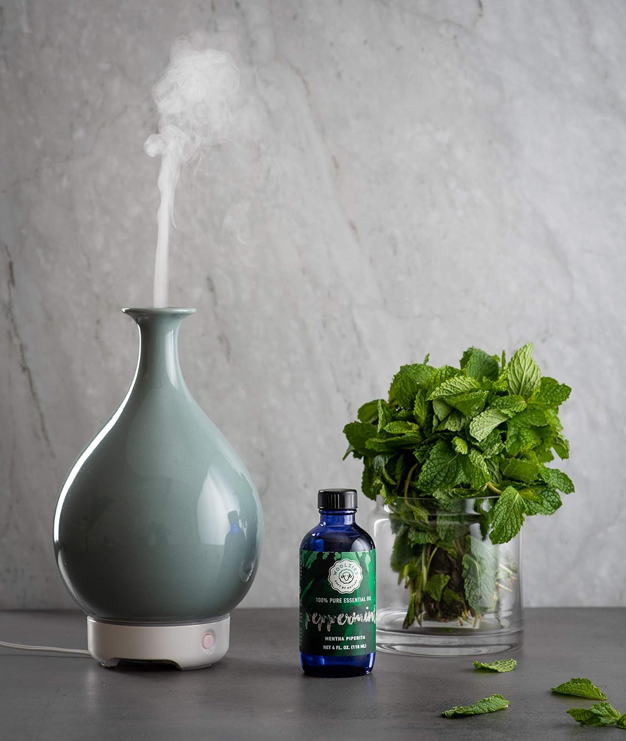 Essential Oil (Double Bottle of 1 oz, Peppermint)