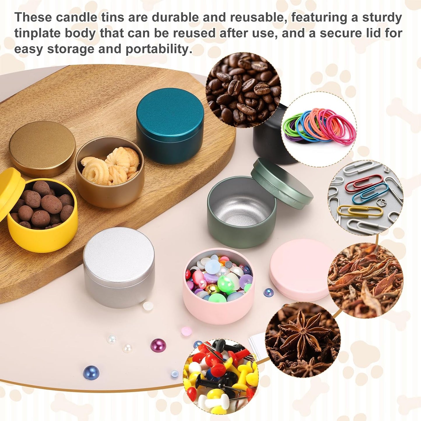 MECCANIXITY 3oz Candle Tins, 12pcs Metal Candle Tins Jars with Lids Round Empty Tin Can Containers Bulk for Storage Tea and Making DIY Arts Crafts Christmas Gifts, Wine Red