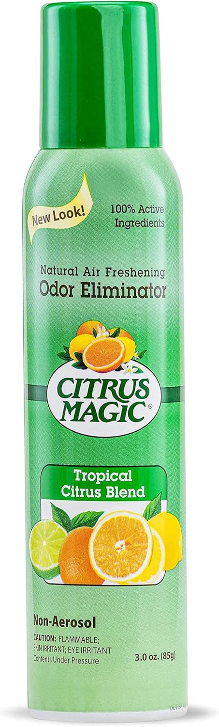 Citrus Magic Natural Odor Eliminating Air Freshener Spray, Fresh Citrus, 3-Ounce