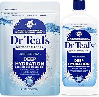 Dr Teal’s Skin Renewal Deep Hydration Salt & Foaming Bath Combo Pack