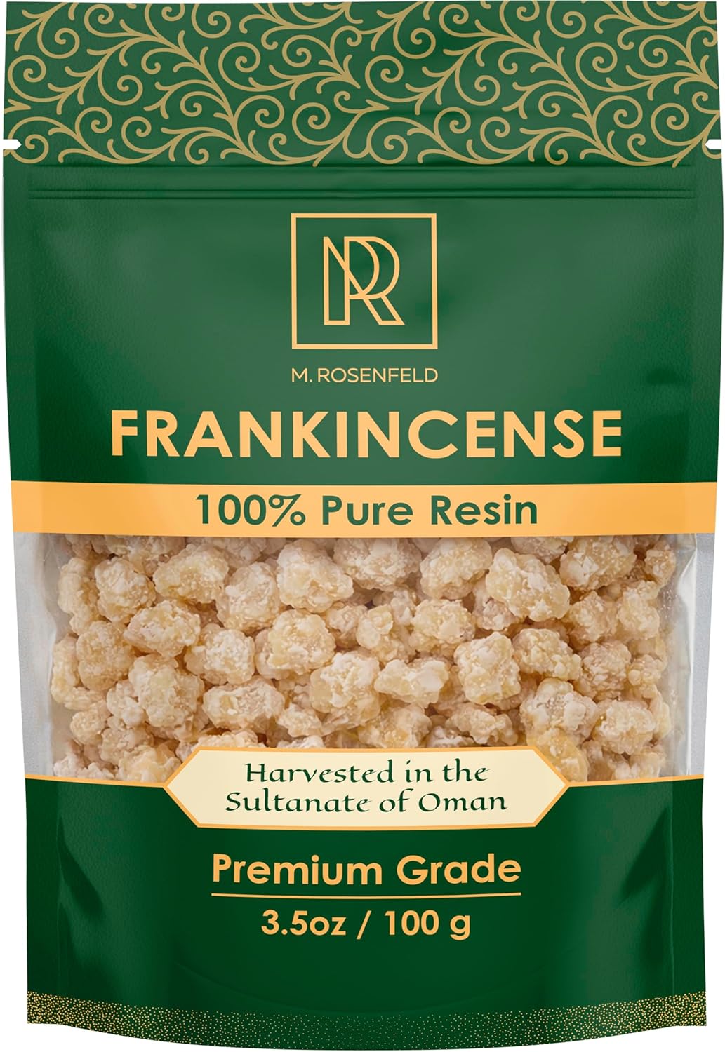 Frankincense Resin 3.5 oz (100g) – Premium Oman Boswellia Sacra - 100% Pure Natural Incense Resin for Burning Aromatherapy Meditation & Spiritual Cleansing