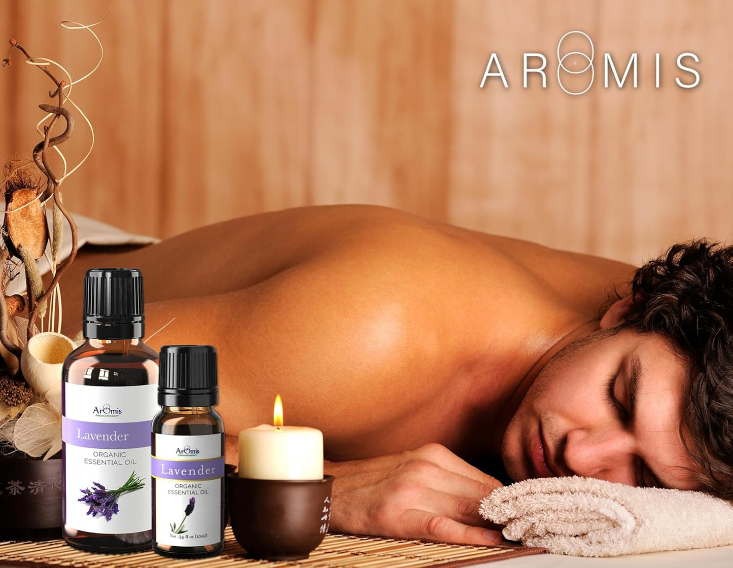 ArOmis Organic Lavender Essential Oil - Therapeutic Grade - 30ml (1 Fl Oz) 100% Pure, Premium, Undiluted, Oils Perfect for Aromatherapy Diffuser