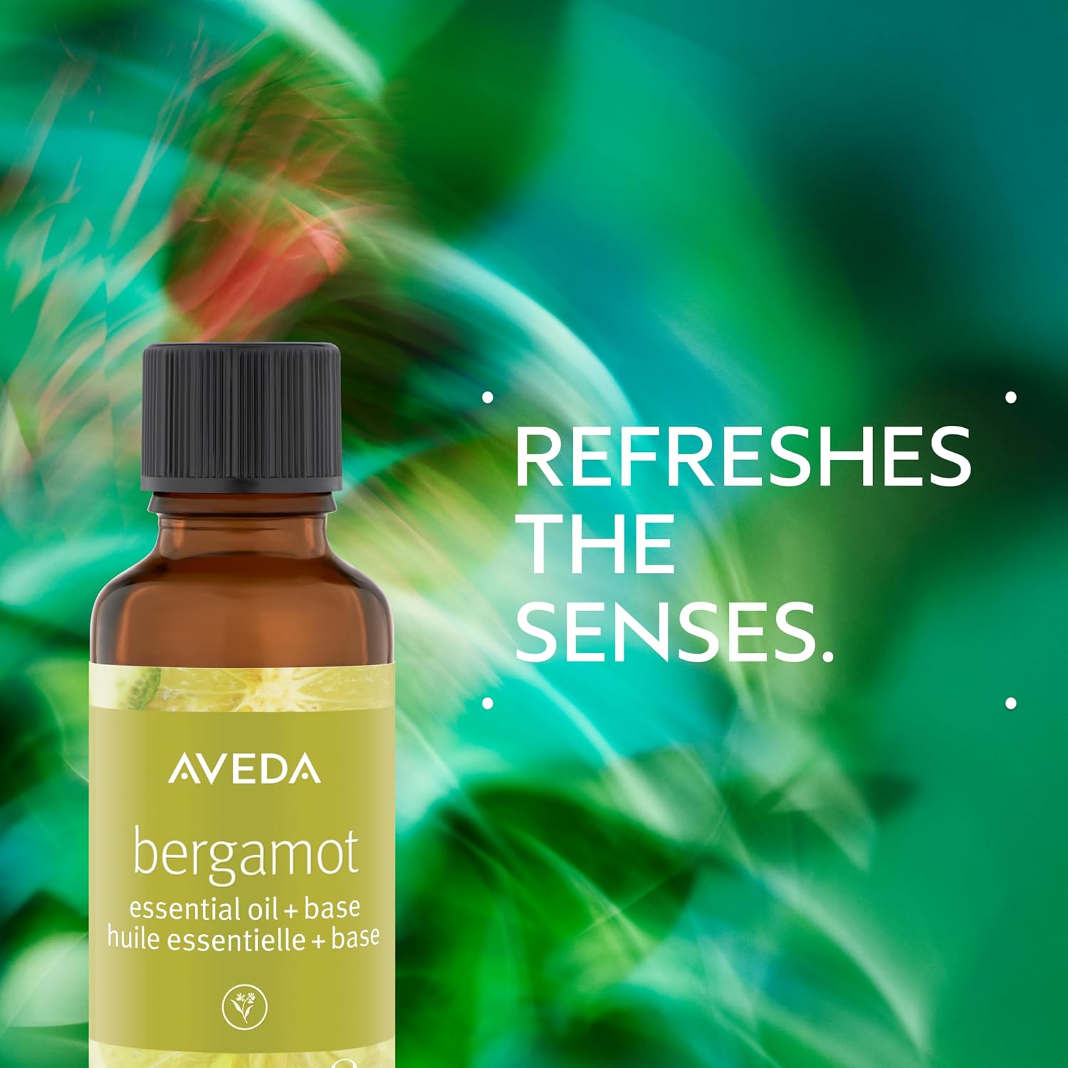 Aveda Bergamot Essential Oil + Base | Refreshing Citrus Aroma | For Body & Bath, 1 Fl Oz