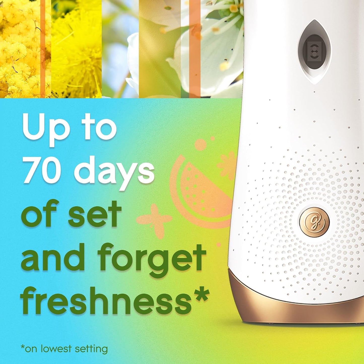 Glade Automatic Spray Refill, Radiant Bloom, Scented Air Freshener for Home and Bathroom, 6.2 Oz