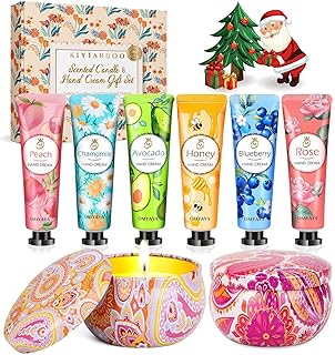 Candle Set, Gifts Set for Women, Teacher Appreciation Gift, Scented Candles & Hand Cream Lotion Set, Mother's Day Gift, Bithday Holiday Gifts for Nurse Her Friend Corworkers Mom Adults