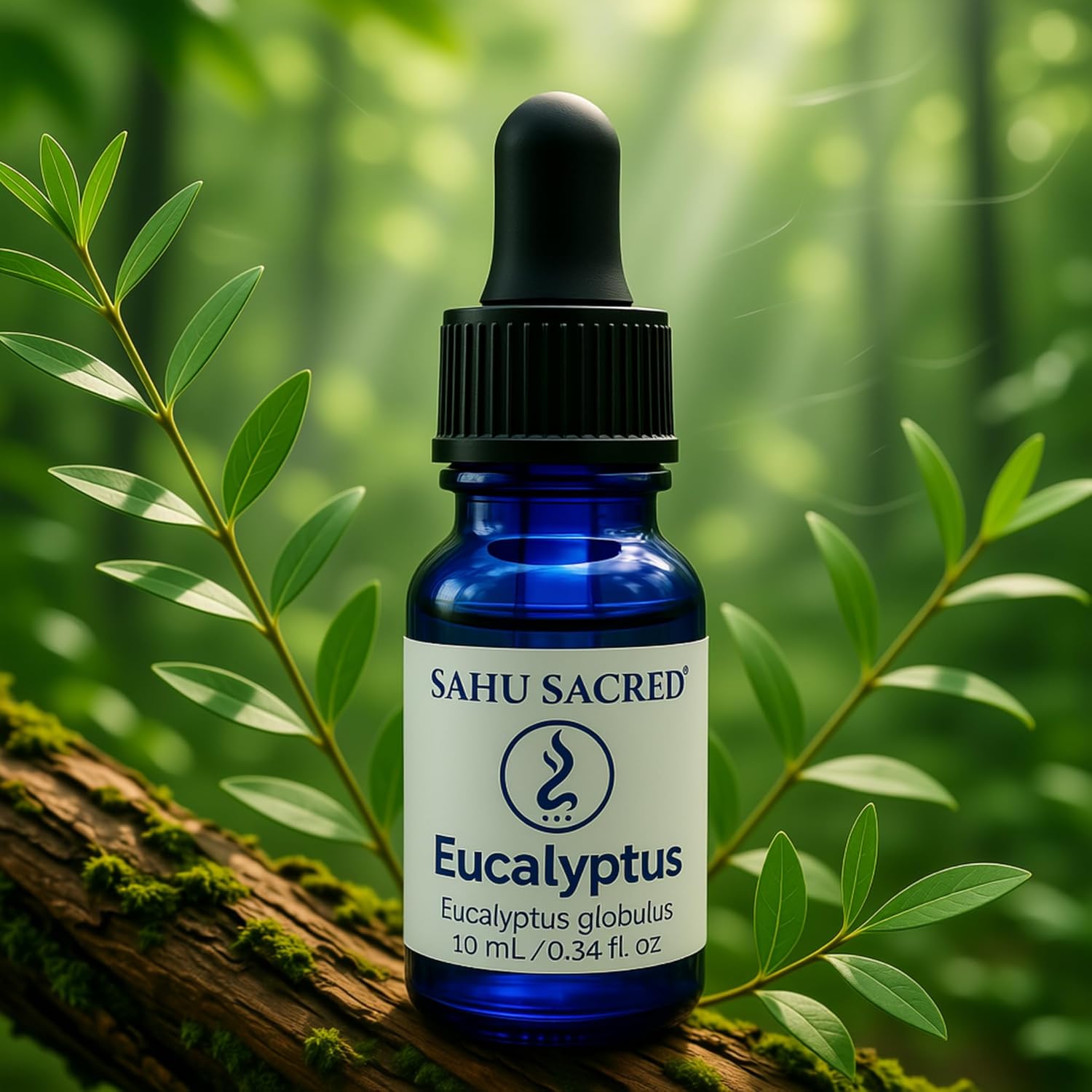 Sacred Egyptian Eucalyptus Oil 10 mL – Temple-Grade Cold-Pressed Eucalyptus Globulus Essence | Sahu Sacred® Oils | Meditation, Breathwork & Energetic Cleansing