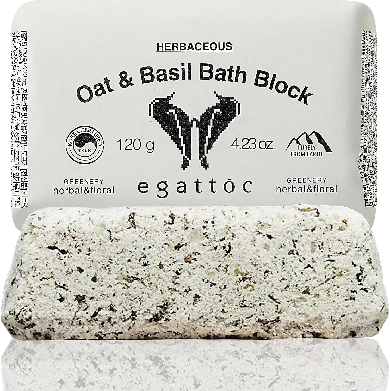 Bath Bombs for Women, Oat & Basil Bath Fizzies with Essential Oils & Sea Salt, Moisturizing Bath Block for Dry Skin Relief, Natural Aromatherapy Home Spa Gift, Green Citrus Scent