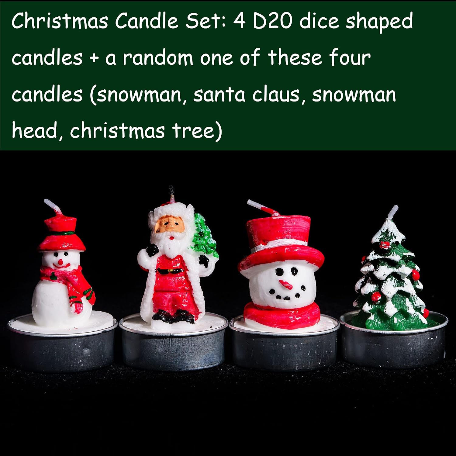 D20 Dice Candles Set, Box of 5 Piece, Long Burning Candles, DND Christmas Candle Gift Polyhedral Dice Candle with Gift Box for Home Decor, Christmas, as D&D Gifts