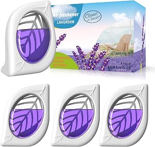 Air Freshener for Home, 4 Pack, Lavender, Odor Eliminator for Small Area Closets Bathroom Pets Strong Odor, Up to 120 Days