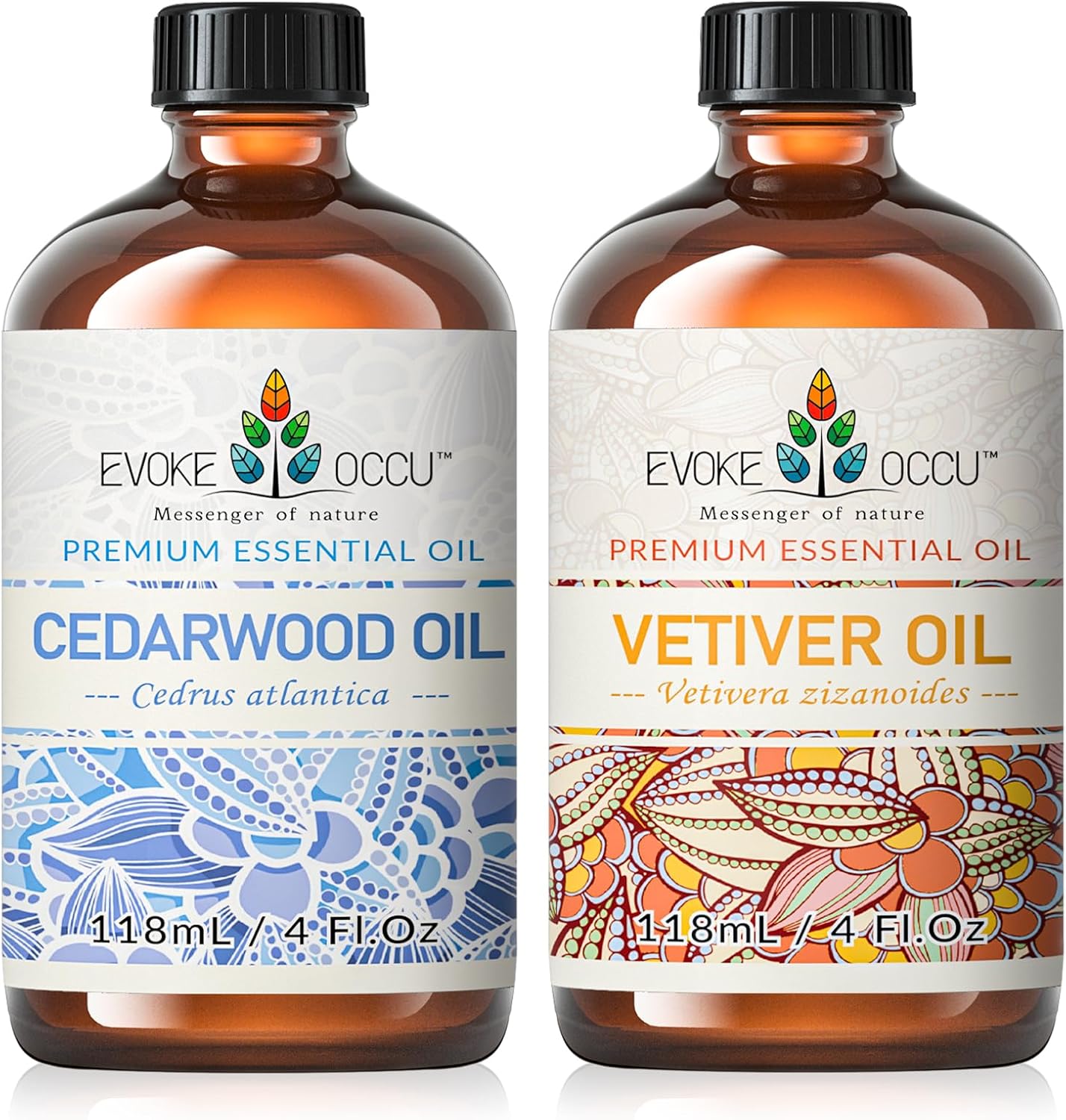 EVOKE OCCU Cedarwood Essential Oil and Vetiver Essential Oil - 4 Fl Oz