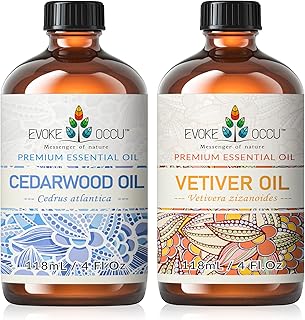 EVOKE OCCU Cedarwood Essential Oil and Vetiver Essential Oil - 4 Fl Oz