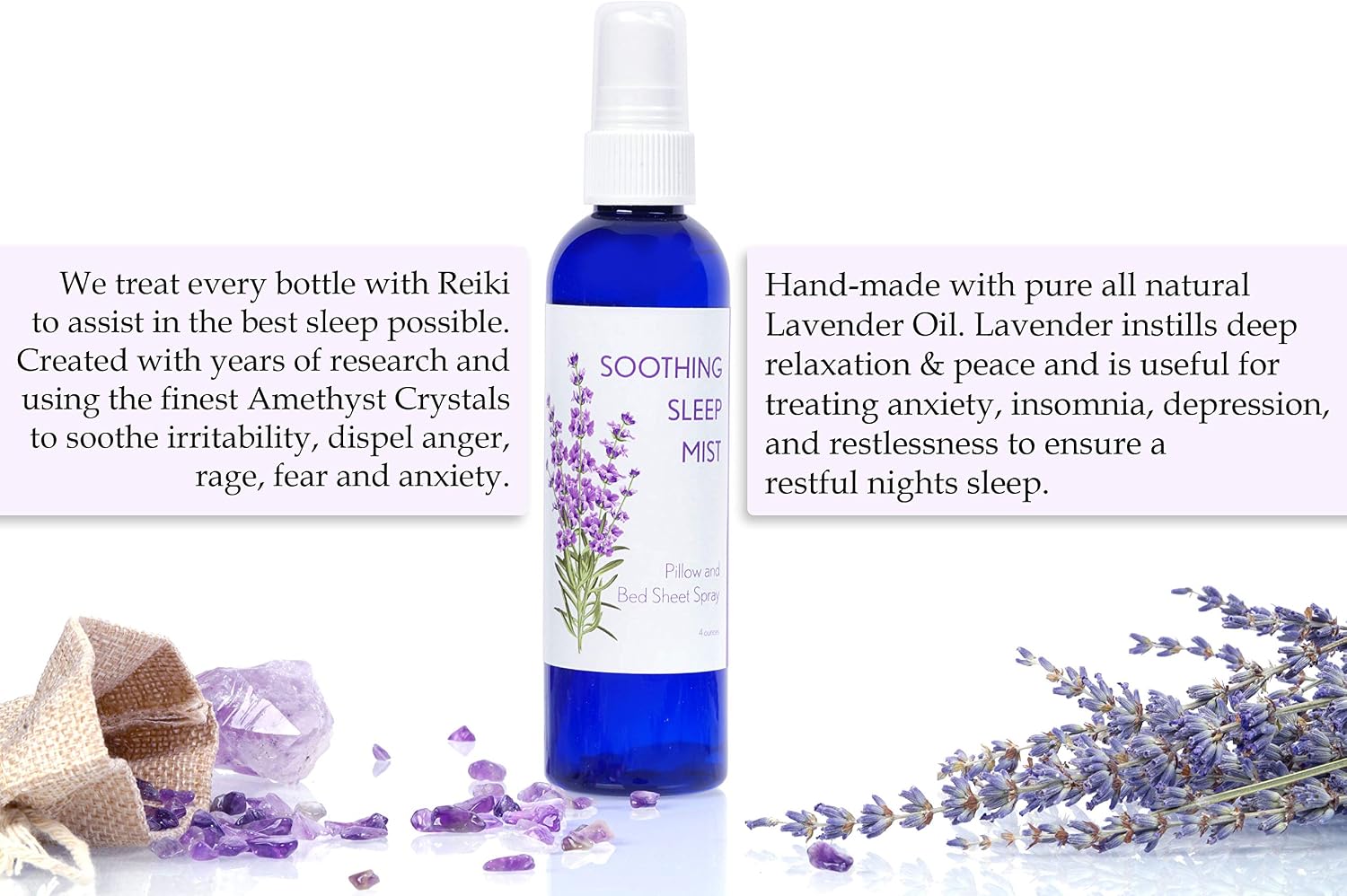 Moonwater Elixirs Soothing Sleep Mist Room Fresheners for Home Long Lasting | Lavender Linen Spray Natural and Relaxing Sleep Aid Mist | Room Sprays for Home, Guest Room Essentials (8 Ounce)