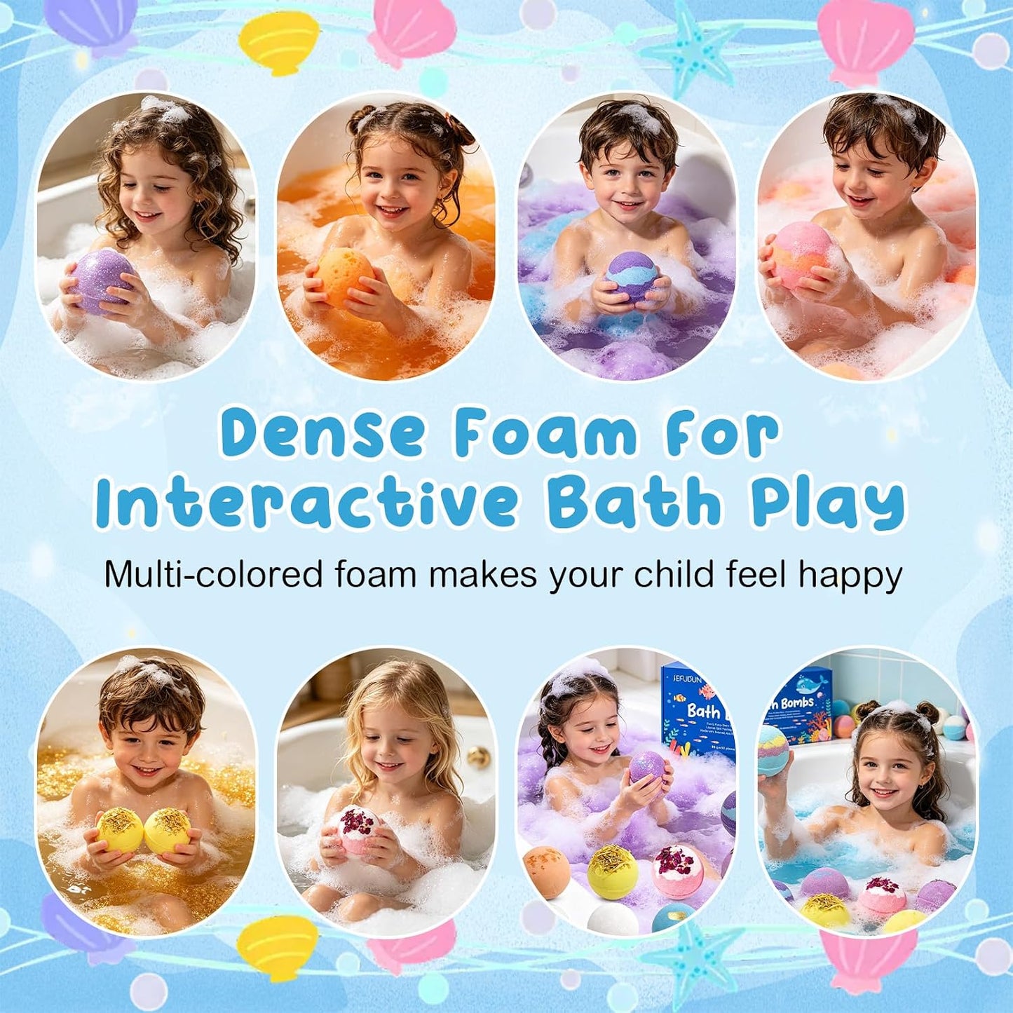 Kids Bath Bombs with Toys Inside, 12PCS Fizzy Bath Bombs for Kids, Fun Bath Time Experience, Natural Kid-Friendly Ingredients, Leaves Skin Soft & Smooth