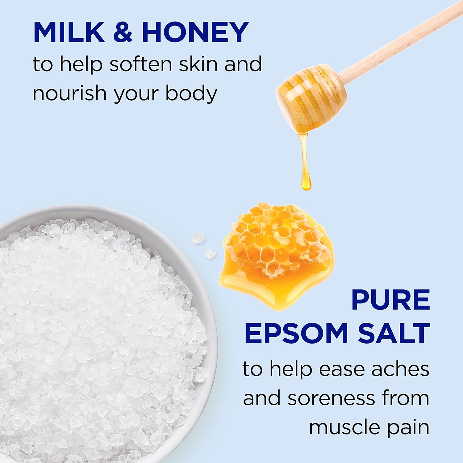 Dr Teal's Foaming Bath with Epsom Salt, Shea Butter & Almond, 34 fl oz (Pack of 4) + Dr Teal's Epsom Salt Soaking Solution, Milk and Honey, 48 Oz
