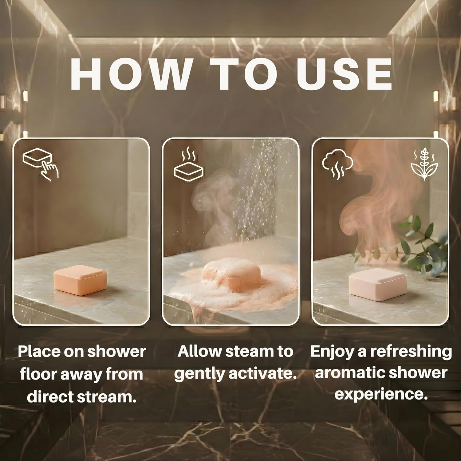 Grapefruit Shower Steamers Aromatherapy – 7 Long Lasting Essential Oil Shower Bombs – Large Spa Tablets for Rejuvenation – Made in USA, Self Care Gift for Men & Women