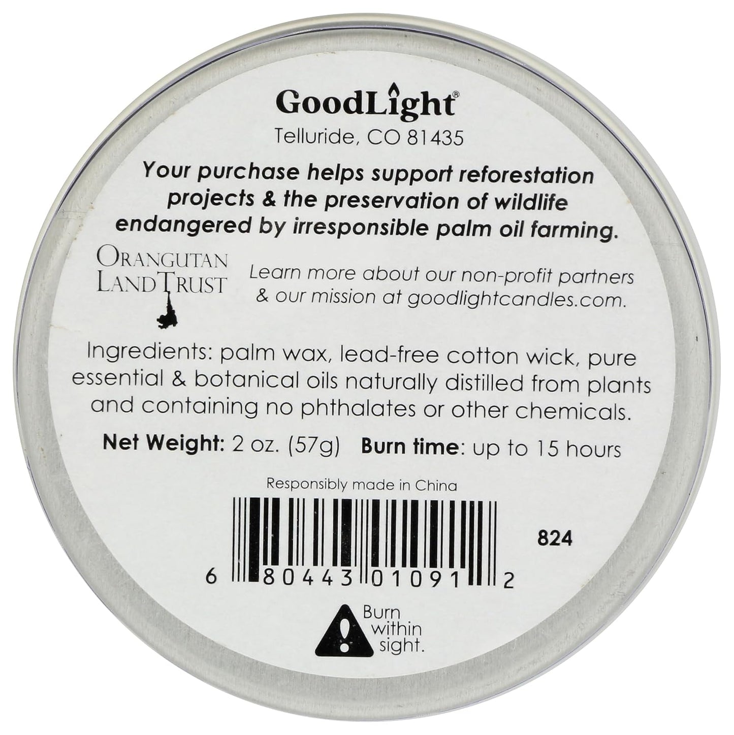 Goodlight Lavender Fields Tin Candle, 2 OZ