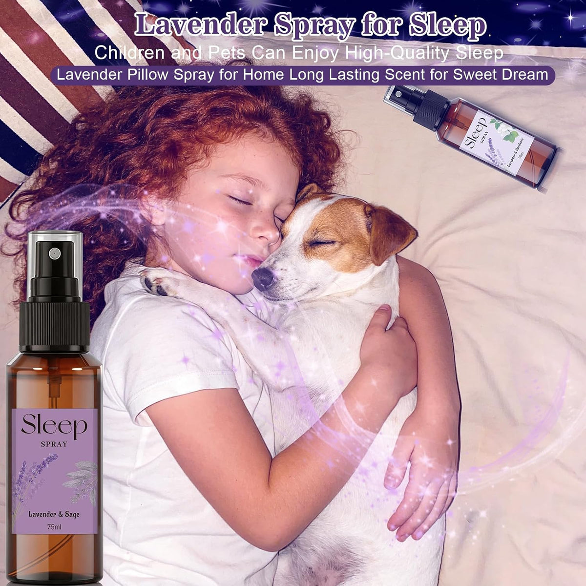 STRN Lavender Sleep Pillow Spray with Essential Oil, 2-Scent, 2 x 2.5 FL OZ