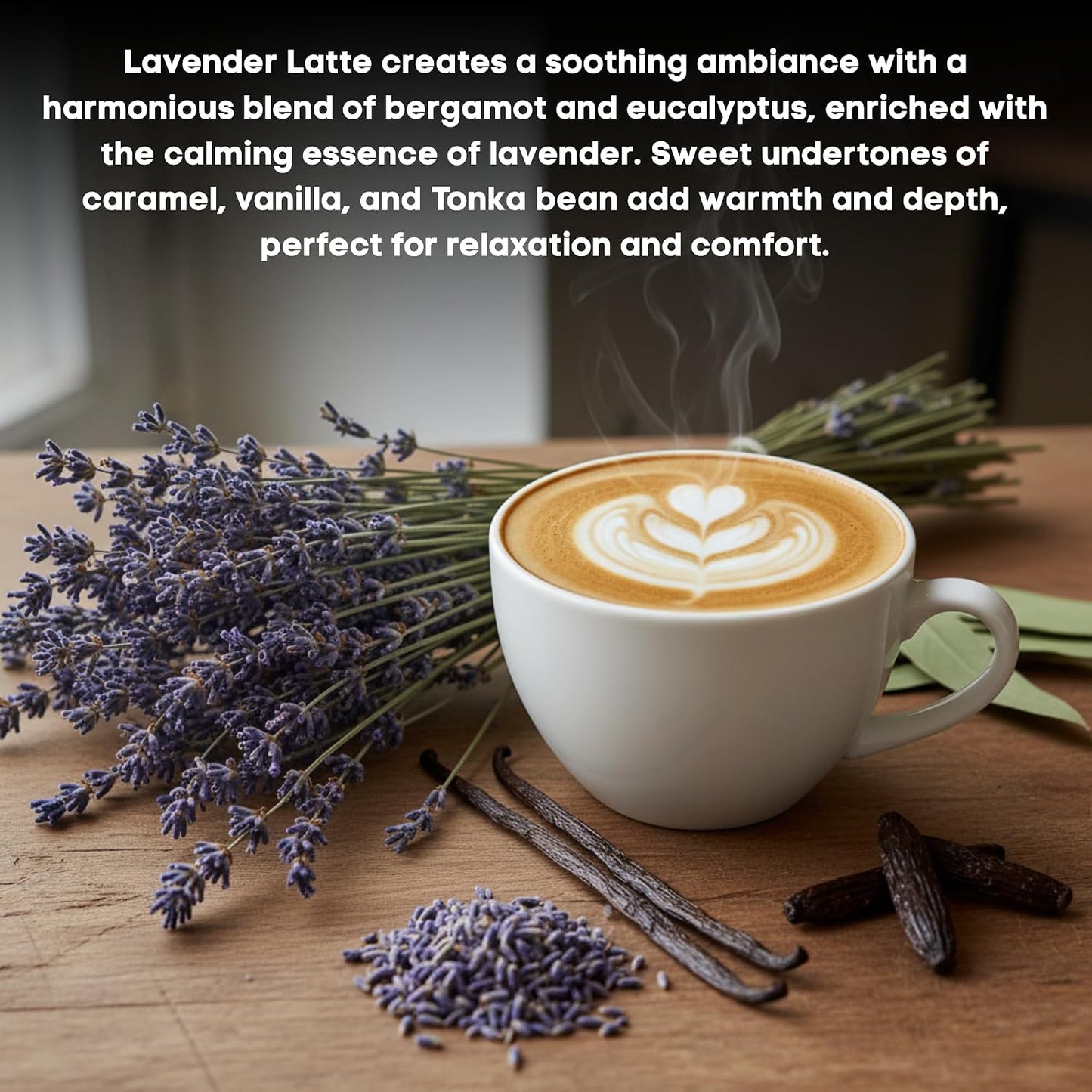 16oz Lavender Latte Jar Candle by Farberware – Soy Wax Blend, Three Wick Highly Scented Candle for Entertaining, Personal Relaxation – Up to 65 Hours Burn Time – for Any Fragrance Lover