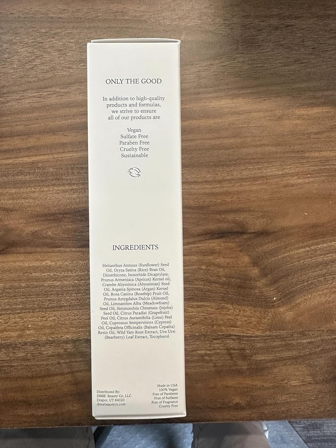 DIME Beauty Glaze Body Oil - Fast-Absorbing Non-Greasy Dry Body Oil with Argan, Jojoba and Rosehip Oil for All Over Body Glow, Hydrating Skin Oil, Vegan, Cruelty-Free, 4 oz / 120 ml