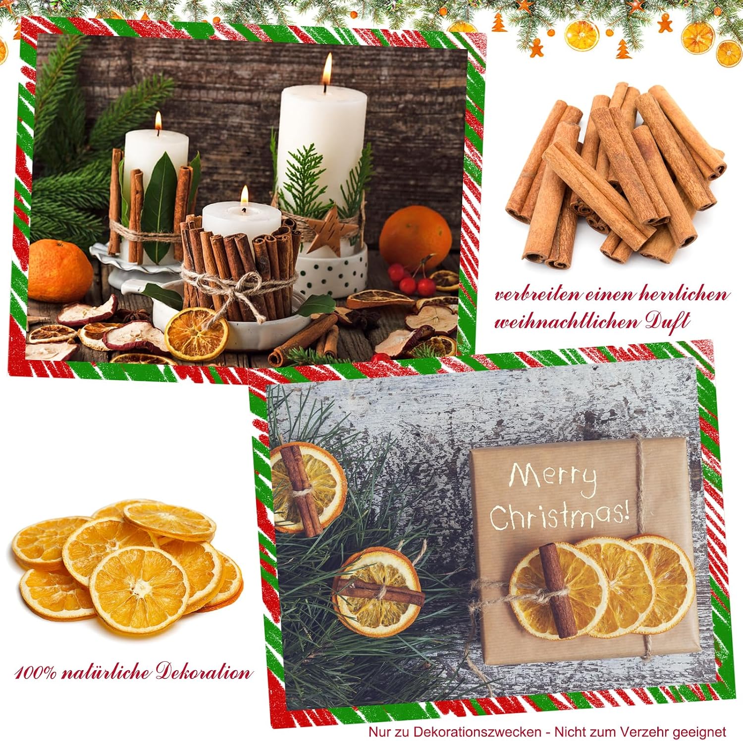 Potpourri Simmering Orange Cinnamon Simmer Pot Kit - Warm Hugs Stovetop Potpourri for Valentine's/Mother's Day, Stocking Stuffer, Gift Basket, Teacher Gift, Real Estate Welcome Basket Yule Decor