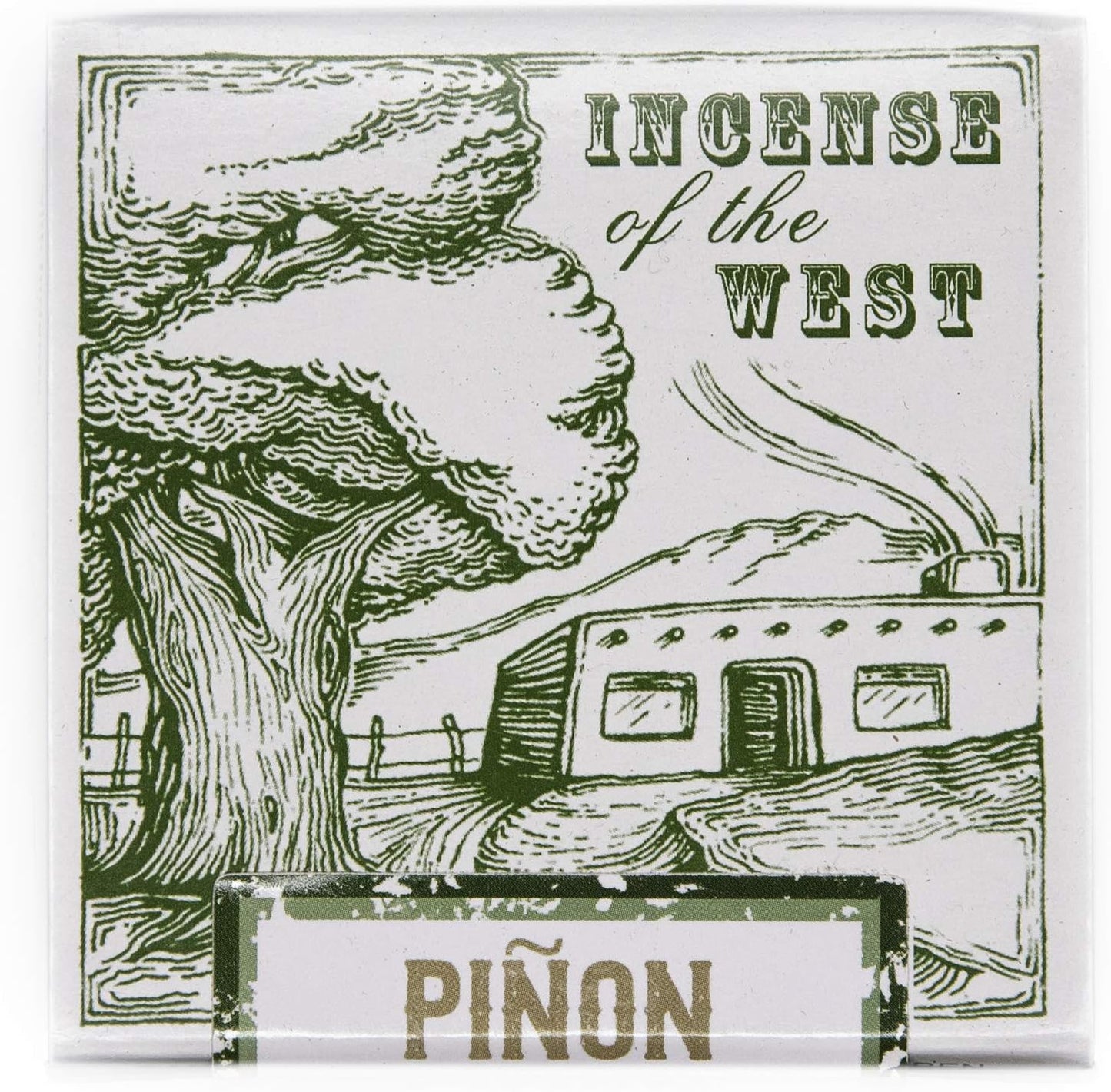 Incienso de Santa Fe - Piñon Natural Wood Incense Bricks Without Holder, 40 Count - Made in the USA