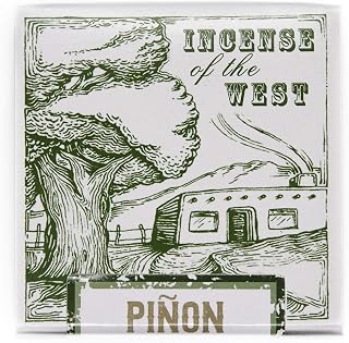 Incienso de Santa Fe - Piñon Natural Wood Incense Bricks Without Holder, 40 Count - Made in the USA