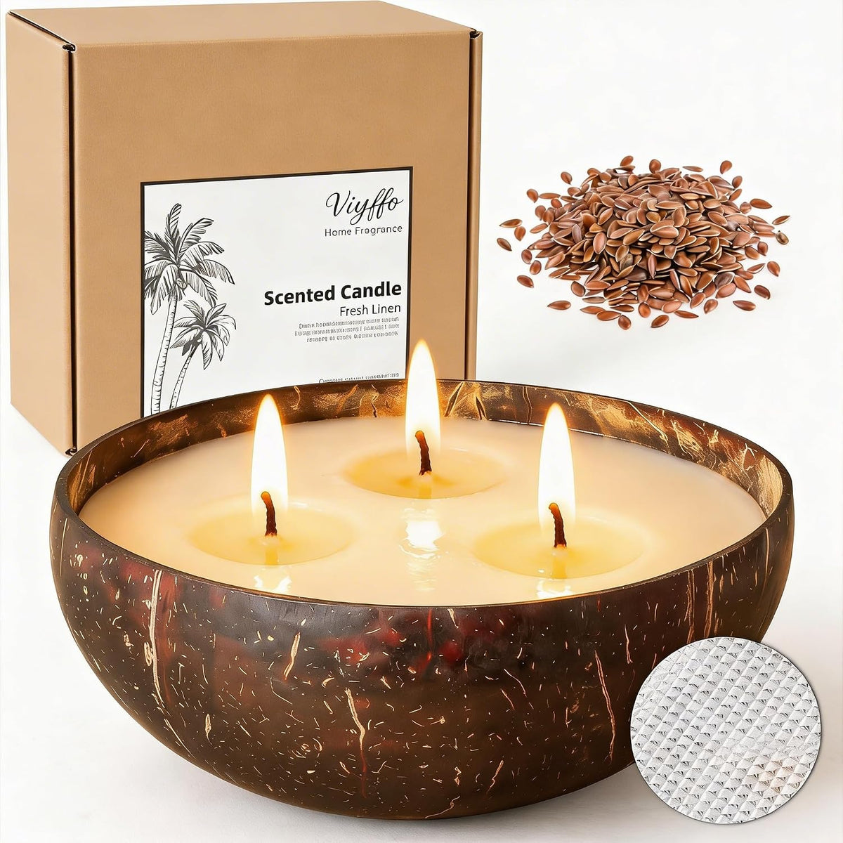 Viyffo Fresh Linen Scented Candle