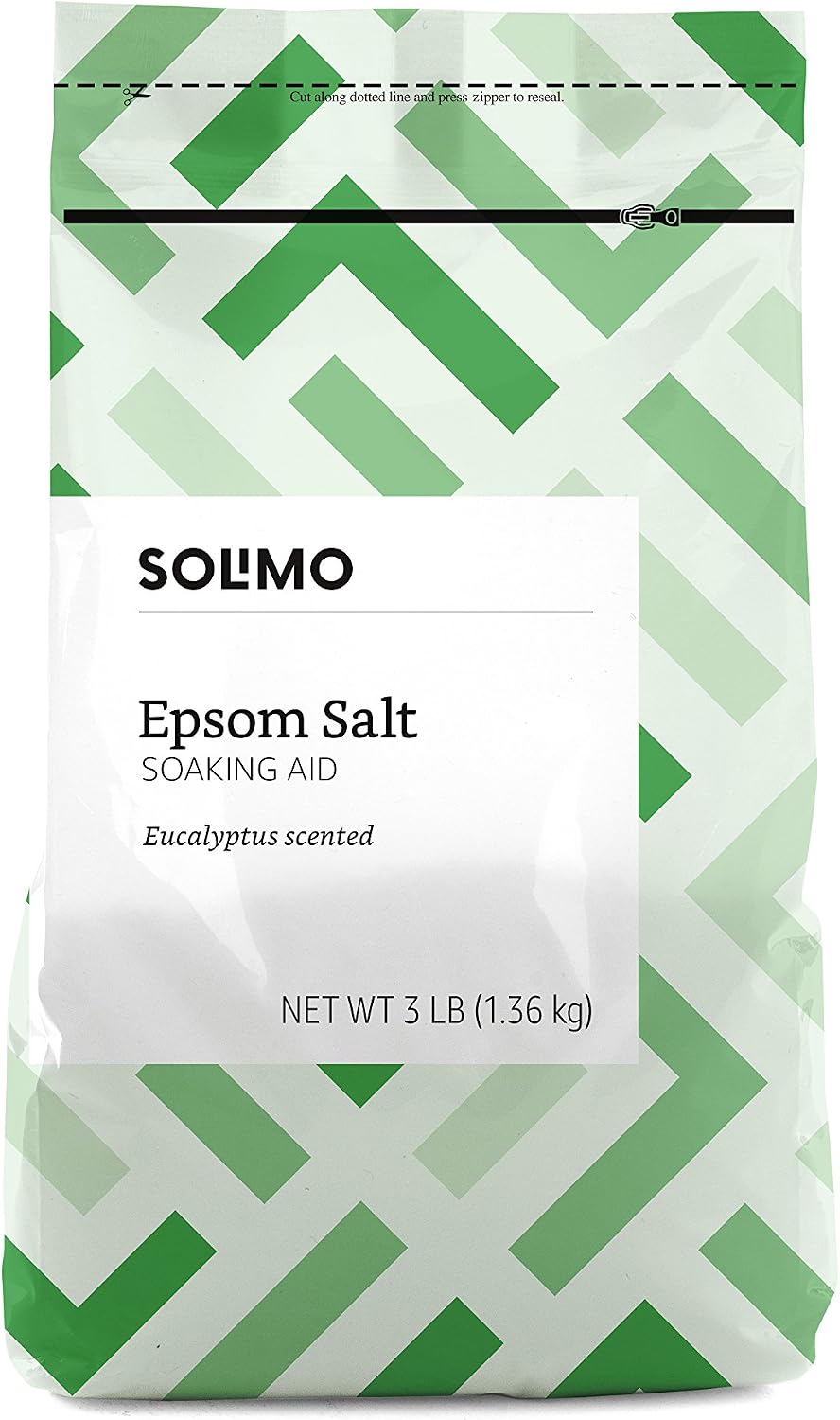Amazon Basics Epsom Salt Soaking Aid Lavender and Eucalyptus Scented (3 Pounds Each)