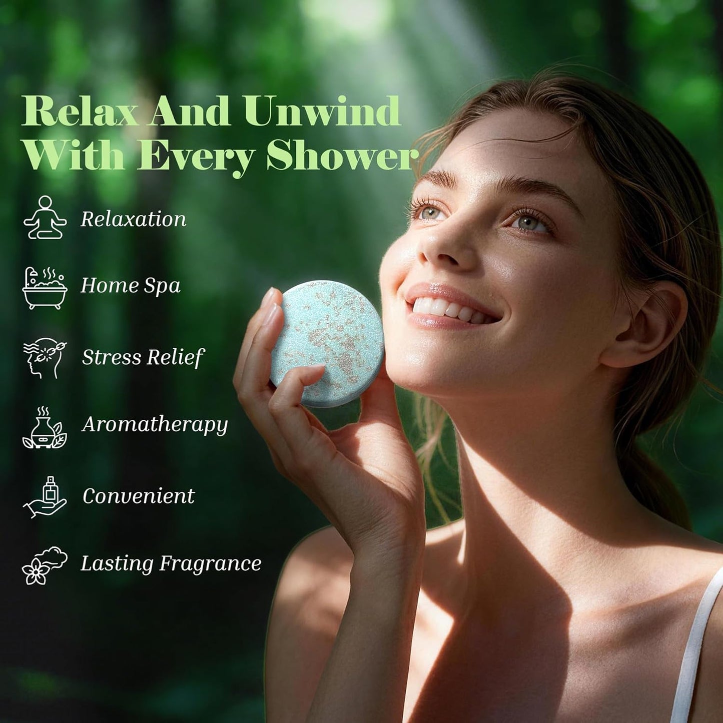 Shower Steamers Aromatherapy 8 Pack –Natural Essential Oil Shower Bombs for Self Care, Home Spa, Stress Relief & Relaxation, Birthday Gifts for Women and Men. Sky Garden Style