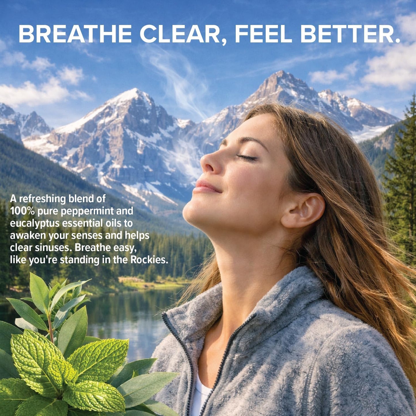 MOXĒ Shower Steamer Spray Breathe Essential Oil Shower Spray – Relaxing Aromatherapy Mist for Home Spa Experience – Pure Plant Based Fragrance for Daily Routine – 1 Pack, 2oz